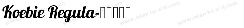 Koebie Regula字体转换